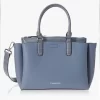 Calvin Klein Rita 2 in 1 Organizaional Satchel, Flint Stone Brand New