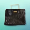 Bebe Hand Bag black and gold hardware