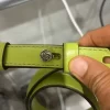 Michael Kors BradShaw Woven Leather Convertible Shoulder Bag, lime/Green EUC - Image 5