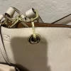 Calvin Klein Reversible Tote with Pouch, cream and Tan magnetic closure - Image 10