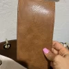 Calvin Klein Reversible Tote with Pouch, cream and Tan magnetic closure - Image 4