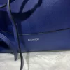 Calvin Klein Reversible Tote with Pouch, Royal blue and black magnetic closure - Image 2