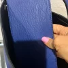 Calvin Klein Reversible Tote with Pouch, Royal blue and black magnetic closure - Image 4