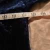 Stunning Navy Blue Velvet Wrap Look Dress Shows L but runs small Size S-M - Image 4