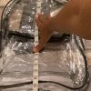 See-through, backpack, medium size with the zipper pocket in front - Image 4
