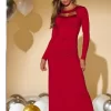 Red Sequin cutout Maxi Dress XS Brand New - Image 2
