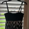 Alfani Sequined Maxi Dress in Blue/Black Abstract Print. Size P/S - Image 9