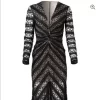Twist-Front Lace Dress Size M Brand new BLACK & NUDE - Image 4