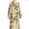Let it shine Floral Neckline Ruffle Maxi Dress - Image 9