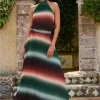High Neck Pleated Maxi Dress Absolutely WOW DRESS Size 8 NWT - Image 11