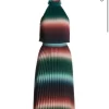 High Neck Pleated Maxi Dress Absolutely WOW DRESS Size 8 NWT