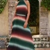 High Neck Pleated Maxi Dress Absolutely WOW DRESS Size 8 NWT - Image 9