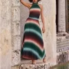 High Neck Pleated Maxi Dress Absolutely WOW DRESS Size 8 NWT - Image 8