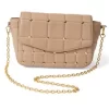 Quilted Chain Handbag Light Brown NWT