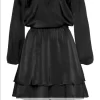 Long Sleeve Satin Black Dress Size 10 Brand New - Image 10