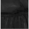 Long Sleeve Satin Black Dress Size 10 Brand New - Image 8