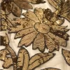 Round Neck Floral Sequin Sheath Gold Size M Color Gold - Image 11