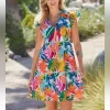 Simply beautiful and comfy Abstract Forest Dress size S Brand New - Image 2