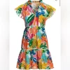 Simply beautiful and comfy Abstract Forest Dress size S Brand New
