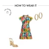 Simply beautiful and comfy Abstract Forest Dress size S Brand New - Image 4