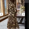 Floral Metallic Print Boho Maxi Size M NWT - Image 6