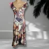Express Satin Floral Print Ruffle Hi--Lo Maxi Dress. Size 4. NWT - Image 10
