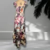 Express Satin Floral Print Ruffle Hi--Lo Maxi Dress. Size 4. NWT - Image 7