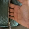 Backpack for girls or lady beautiful green with small wallet - Image 5