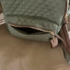 Backpack for girls or lady beautiful green with small wallet - Image 3