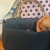 C. Wonder Women’s Jasmine Faux Straw Shoulder Bag with Bamboo-Look Handle Black - Image 3