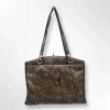 Patricia Nash Poppy Turquoise Tooled Leather Tote Handbag Purse - Image 2