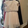 Absolutely stunning with amazing details girls dress size 10 with fur jacket - Image 2