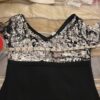 dress is here Sequin V-Neck Bodycon Dress size S silver and black - Image 4