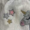 Girls unicorn hat size M one small stain can hardly see it I bet can be washed - Image 3