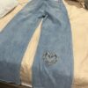 Heart cut Jean blue one available L and M brand new - Image 4