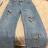 Heart cut Jean blue one available L and M brand new - Image 3
