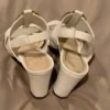 White sandals about 3 inches of heels good condition - Image 5