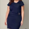 Plus Size 3X Trim Detail Bodycon Dress Brand New keeps you in 😉