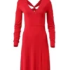 Back Detail Red Maxi Dress Size M Brand New fabric has stretch - Image 4