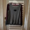 Beautiful top with sheer and round neckline and sheer sleeves two colors size M - Image 5