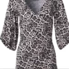 Leopard Print cold shoulder Top Size XS Brand New - Image 4
