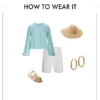 Lace Inset Blouson Knit Top COLOR : Airy Blue Size sizeXS - Image 7