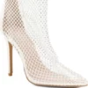 CHARLES BY CHARLES DAVID Rhinestone Mesh Vinyl Heels size 5 Brand new