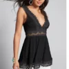 Top with Lace Black Size 4 - Image 4