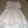 Absolutely stunning with amazing details girls dress size 10 with fur jacket - Image 11