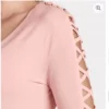 Details Sleeve Top color Light Pink Brand New XS - Image 5