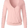 Details Sleeve Top color Light Pink Brand New XS - Image 3