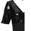 dress is here Sequin V-Neck Bodycon Dress size S silver and black - Image 7