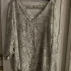 Loft printed light fabric women blouse size Large just as new