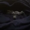 Wendy Williams size medium, navy blue, long sleeve shirt, fabric has stretch - Image 4